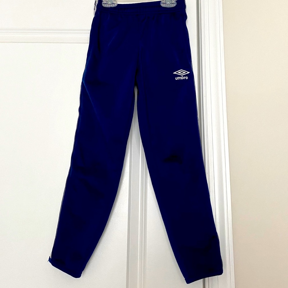 Boys Blue Umbro Warm-Up Pants Size Small 6/7